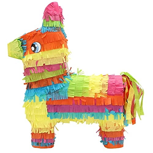 Piñata de Burro JOYIN para Fiesta de Cumpleaños Infantil 12.5 x 15.5 x 4.5 in