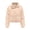 Khaki, variant on Cropped Puffer Jacket Women Stand Collar Long Sleeve Full Zipper Bubbles Coat Warm Winter Fall Fashion Outerwear