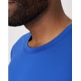 thumbnail image 4 of Hanes Moves Men's Short Sleeve Performance Tee Deep Royal M, 4 of 10
