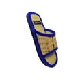 thumbnail image 3 of Quickkshop Natural Korai Grass Mat Eco-Friendly Slider For Women & Girl | Osho Slipper Stylish Comfortable Lightweight (Blue, numeric_9), 3 of 4