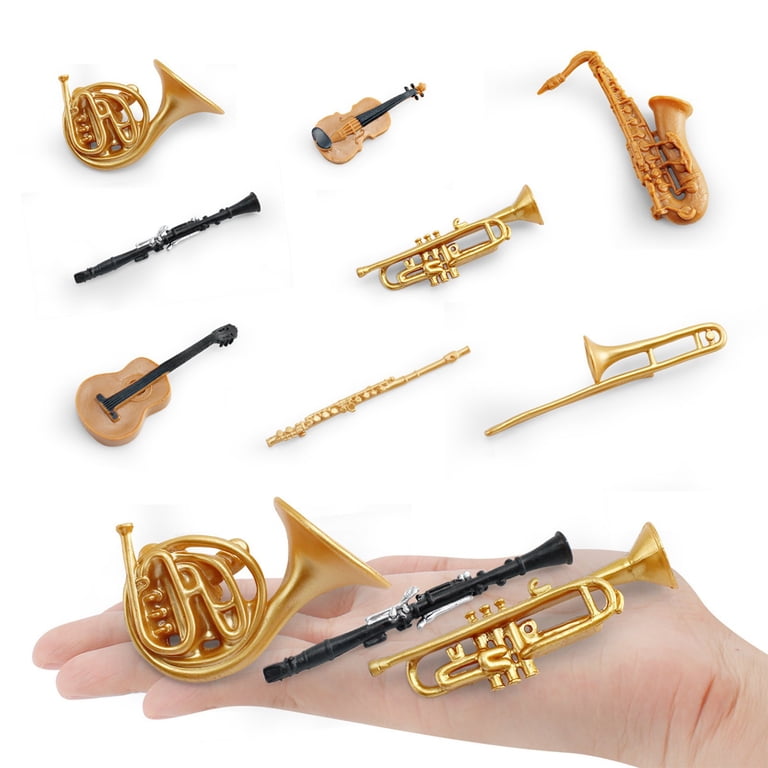 Lot De 5 Mini Instruments De Musique Odoria – Échelle 1/12 – Saxophone, Trompette, Trombone, Tambour – Déco Maison De Poupée Lot De 5 Mini Instruments De Musique Odoria – Échelle 1/12 – Saxophone, Trompette, Trombone, Tambour – Déco Maison De Poupée