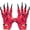 Lucifero (Red), variant on Soft Scale Red Dragon Claws Flexi Movement Gloves Costume Accessory