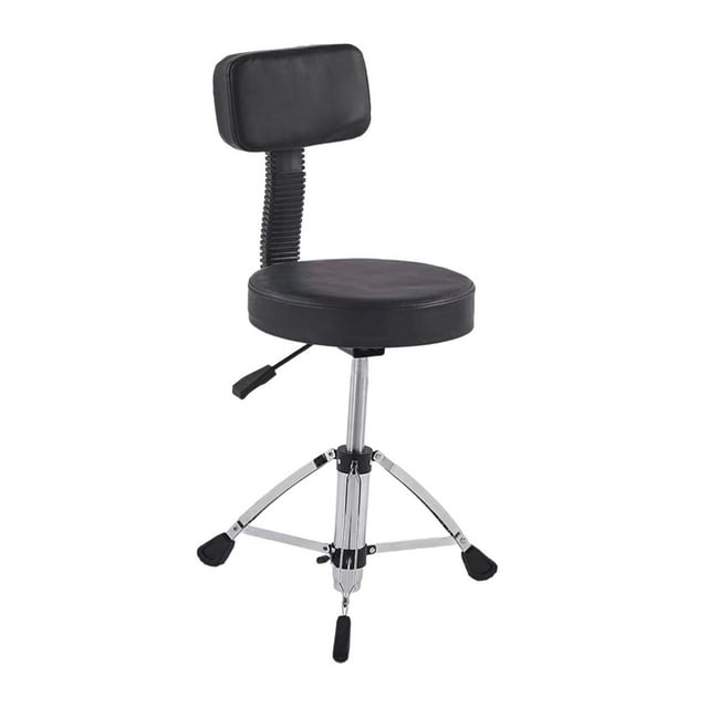 lionlar Drum Throne with Backrest Padded Portable Height Adjustable Drum Chair Stool