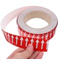 thumbnail image 4 of Minkissy 2 Rolls Red Reflective Tape Direction Flow Arrow Tapes Polystyrene Pipe Identification for Oil Pipes, 4 of 4