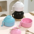 thumbnail image 6 of Sylvtty Ramen Noodle Cooker Bowl Set with Handles Spoon Quick Ramen Cooker for College Dorm Room Portable BPA-Free Ramen Pot Creative Design Phone Holder Easy Operation Soup Bowl Drain Basket, 6 of 7