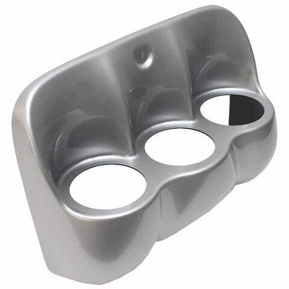 Tracker Boat Cup Holder Panel 180154 | 3-Hole Silver