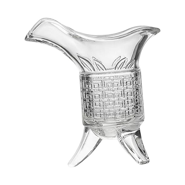 Vaso de Estilo Chino de , Recipiente único para Beber, Copa de Trípode para Vino, Decantador Transparente Archaize, Dispensador de Vasos de Cri 10ml Soledad Dispensador de vino