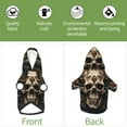 thumbnail image 3 of Uemuo Metal Style Horned Skull for Winter Dog Hoodie Sweatshirts with Pockets Warm Dog Clothes for Small Dogs Chihuahua-Small, 3 of 8