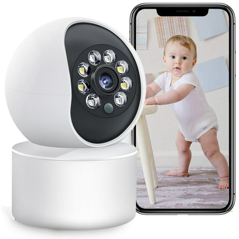 AOSU 2K Security Camera Indoor, Baby Monitor Pet Camera 360-Degree for Home  Security, WiFi Camera with 5/2.4 GHz Wi-Fi, One-Touch Calls, Smart Motion