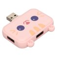 thumbnail image 4 of USB Hub, Cartoon High Speed Transmission Plug And Play Multifunction 3 In 1 USB Dock Station  For Home For Mouse For Laptop White,Pink, 4 of 8