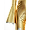 thumbnail image 6 of LiiYii Kids Girls Shiny Metallic Jumpsuit 70s Hippie Disco Funky Dance Outfit Dancewear Gold 10, 6 of 7
