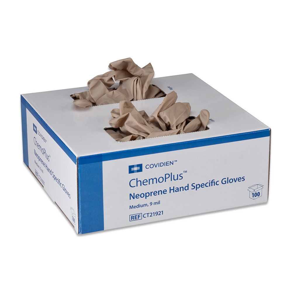 Covidien ChemoPlus Powder Free Gloves, Medium, 100ct