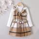 thumbnail image 2 of Abrigo De Invierno Para Niños Pequeños, Chaquetas De Abrigo Para Niñas, Abrigo A Cuadros De Otoño, Traje Nuevo, Traje Informal De Moda Para Niños, Traje Caqui De Dos Piezas Odeerbi LM103-11104, 2 of 6