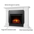 thumbnail image 5 of Real Flame Callaway 63" Traditional Wood Grand Electric Fireplace in White, 5 of 6
