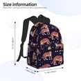 thumbnail image 4 of Daiia Leopard Print School Backpack for Men Women, Unisex Large Waterproof Bookbag Schoolbag Casual Daypack for High School/College/Teens/Travel/Work Black, 4 of 8