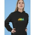 thumbnail image 2 of Atlanta Colorful Cityscape Hoodie Women -Image by Shutterstock, Female x-Large, 2 of 4