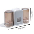 thumbnail image 2 of TaTaai 3Pcs Toothbrush Holders for Bathrooms , Toothbrush Sanitizer Holder, 2 Cups Electric Toothbrush Holders Wall Mounted with Toothpaste Dispenser, 2 of 2