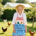 thumbnail image 3 of Tablier de Collecte d'Œufs avec Poche Imprimé Poulet Durable en Polyester pour Entretien de la Ferme et Récolte, 3 of 4