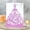 L, variant on Sparkly Pink Invitation Set | Exquisite floral and dress designs, perfect for 15th birthdays, princess themed weddings and christening parties