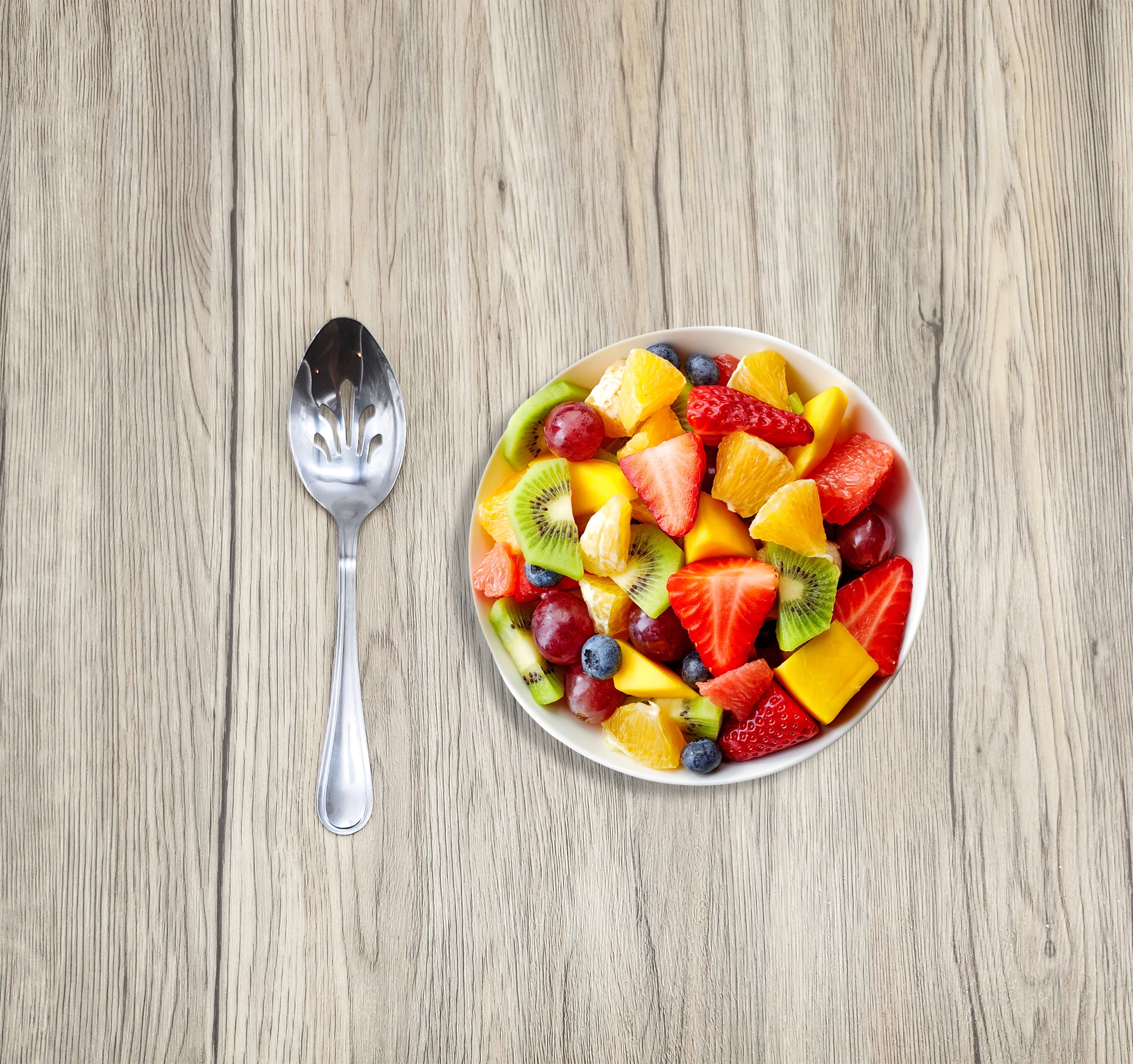 Mainstays Stainless Steel Slotted Serving Spoon, Silver, 1-Piece