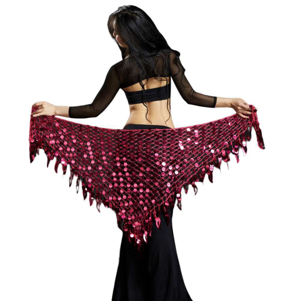 Belly Dance Costume Sequins Fishtail Skirt 11 Colors 