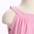 thumbnail image 6 of IBTOM CASTLE Flower Girl Dress Chiffon Flowy Ruffles Formal Dresses for Wedding Party Flower Girl Dress High Low Ruffles Bridesmaid A Line Formal Dresses Pink, 6 of 7