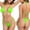 Green Swimsuit Two Piece Bikini Set for Women, variant on Women Trendy Triangle Micro Bikini Set Push Up Padded Swimsuit Adjustable Spaghetti Strap Bathing Suit Tie Side Thong Beachwear Two Piece Swimwear Red 4