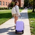 thumbnail image 2 of Zimtown 20 Inch Carry-on Luggage Lightweight Hardside Suitcase with 360° Detachable Spinner Wheels, Unbreakable Travel Luggage, Purple, 2 of 15