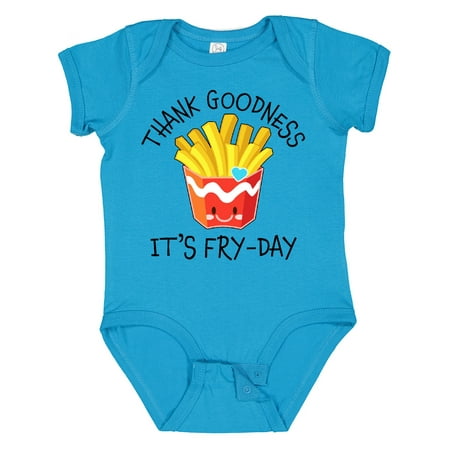 

Inktastic Thank Goodness Its Fry-day- French Fries Gift Baby Boy or Baby Girl Bodysuit