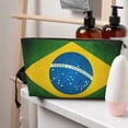 thumbnail image 7 of Brazilian Flag Travel Handbag Leather Purse Organizer Tidy Bag Purse Toiletry Clutch For Women, 7 of 7