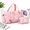 baby pink-C, variant on Initial Travel Duffle Bag Women Gift For Granddaughter