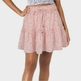 thumbnail image 2 of GPOECD Jupe Courte Femme Mode Fête Robe en Maille à Paillettes Tempérament Bas Banane Jupe pour Femmes 01_Pink,TG, 2 of 4
