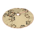 thumbnail image 2 of Bingfone Christmas Tree Skirt Mat Christmas Decoration Interior 48"-Vintage Bird, 2 of 8