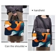 thumbnail image 6 of FORMRS 16" Laptop Bag Carrying Sleeve Case with Handle Travel Shoulder Briefcase, Green Abstract Wavy, 6 of 8