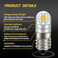 thumbnail image 3 of Ruiandsion E10 LED Bulb E10 Screw Base Flashlights Torch Lights LED Bulbs 24V 4300K Warm White 4pcs, 3 of 7