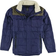 Free Country Mens Down Puffer Jacket, Blue, Large