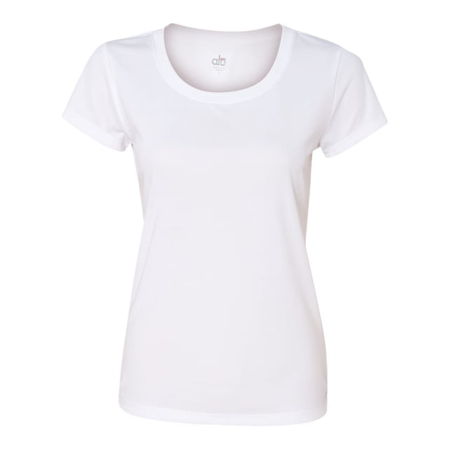 All Sport T-Shirt en Polyester pour Femmes, 2TG, Blanc