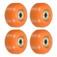thumbnail image 1 of Unique Bargains Roues de Planche à Roulettes 52mm avec Roulements Roues de Rue pour Skateboards Roue de Croisière 95A, Orange Doré Lot de 4, 1 of 4