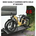 thumbnail image 4 of TowingMaster Portable RV Storage Rack Bumper Mount, 200 LBS Capacity Heavy-Duty Foldable Mount with Mounting Kits for Bikes and Luggage, Black, 4 of 5