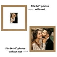 thumbnail image 4 of Americanflat 14x14 Wedding Signature Picture Frame - 5x7 Picture Frame with or 14x14 Frame without Mat - Oak, 4 of 6