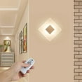 thumbnail image 4 of Modern Wall Sconce 6W, Up and Down LED Wall Lamp with Remote Control, 3000-6500K Dimmable Indoor Acrylic Material Wall Mounted Wall Lights for Living Room Bedroom Hallway,C, 4 of 5