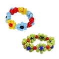 thumbnail image 2 of CIMAXIC Party 2pcs Hand Knitted Rings Plastic Beads Rings Adorable Hand Jewelry Party Favors Creative Gifts Assorted Color,0.79"X0.79"X0.12", 2 of 4