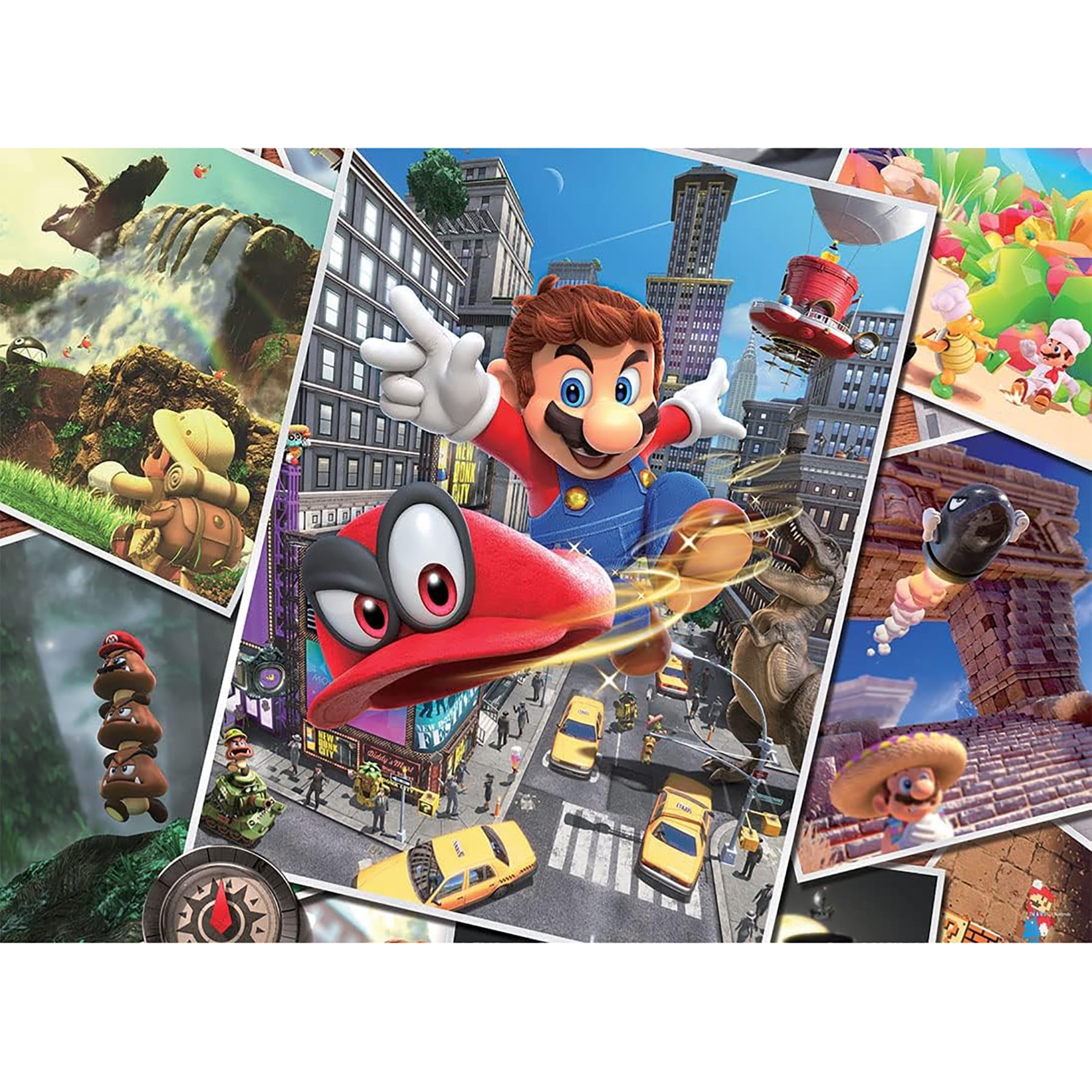 6€02 sur Puzzle 500 pièces Winning Moves Super Mario Odyssey World Traveler  - Puzzle - Achat & prix