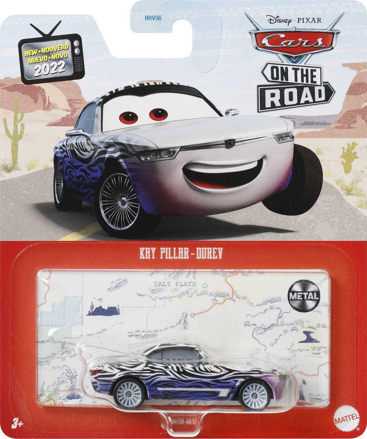 Personnages du film Cars 3 de Disney•Pixar On the Road Kay Pillar-DuRev véhicule à l'échelle 1:55