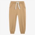 thumbnail image 2 of Child Boys Sweatpants Baggy Jogger Pants For Boys 4-14 Years Toddler to Youth Fall Winter Casual Wear Kids Sweatpants Size 9-10 Years, 2 of 7