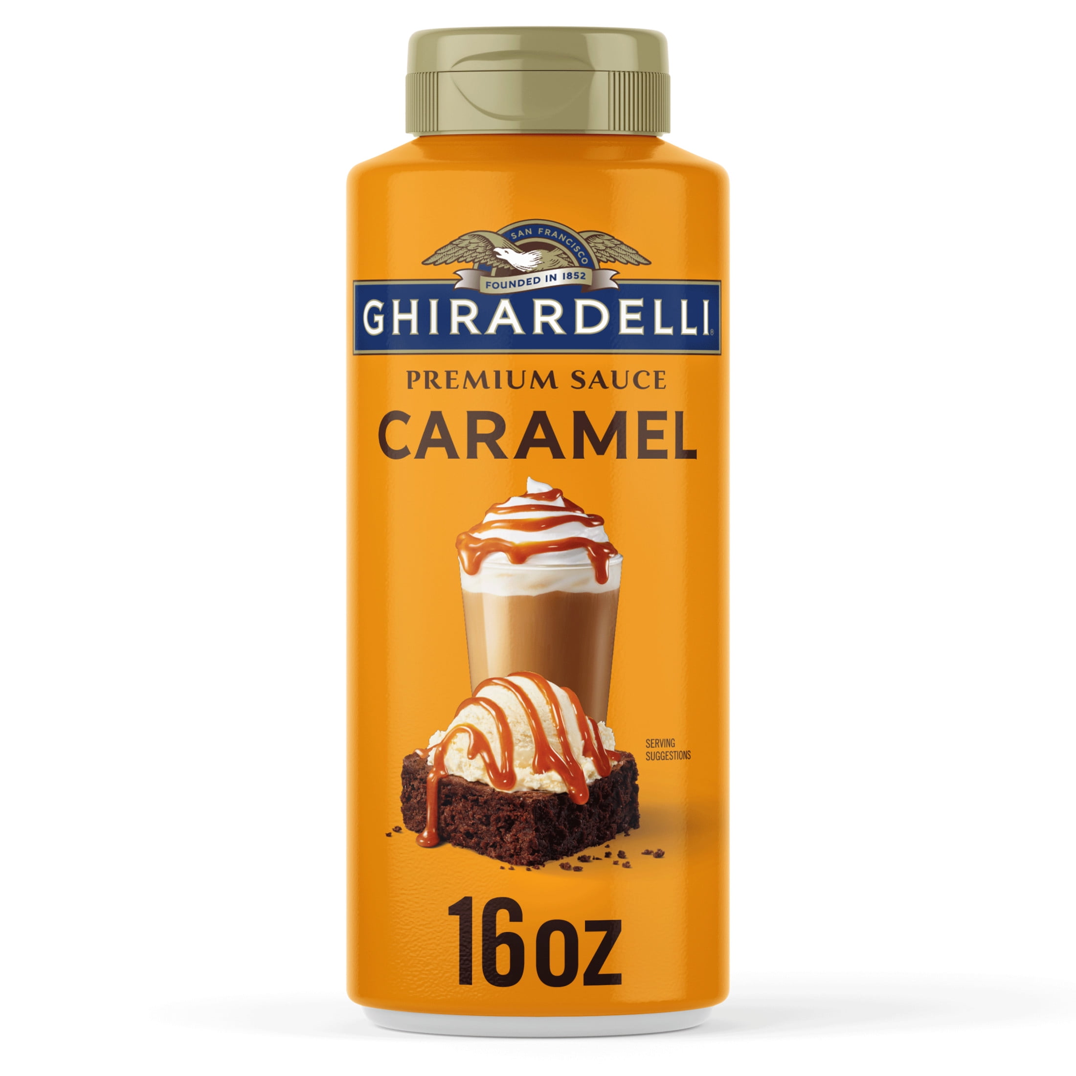 (6 pack) GHIRARDELLI Premium Caramel Sauce, 16 oz Bottle