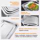 thumbnail image 3 of 4pcs Charolas De Hornear De Acero Inoxidable,cocinar,32x22cm Xtellar plateado, 3 of 3