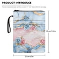 thumbnail image 7 of HELLHERO Book Covers with Handle Polyester Fabric Book Sleeve Protector Pouch with Decorative Design for Travel Book Organzier Holder Washable, 7 of 7