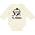 thumbnail image 3 of Inktastic Daddy is My Valentine Holiday Girls Long Sleeve Baby Bodysuit, 3 of 5