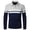 Grey, variant on Men's Polo Shirts Casual Long Sleeve Golf Shirts Color Block Cotton Fashion Tops Red,L